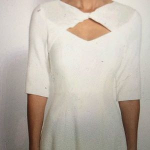 NWT BCBGMAXAZRIA offwhite A-line dress